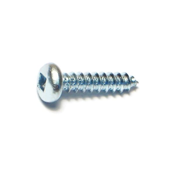 Midwest Fastener Sheet Metal Screw, #6 x 5/8 in, Zinc Plated Steel Pan Head Square Drive, 50 PK 64022 - main
